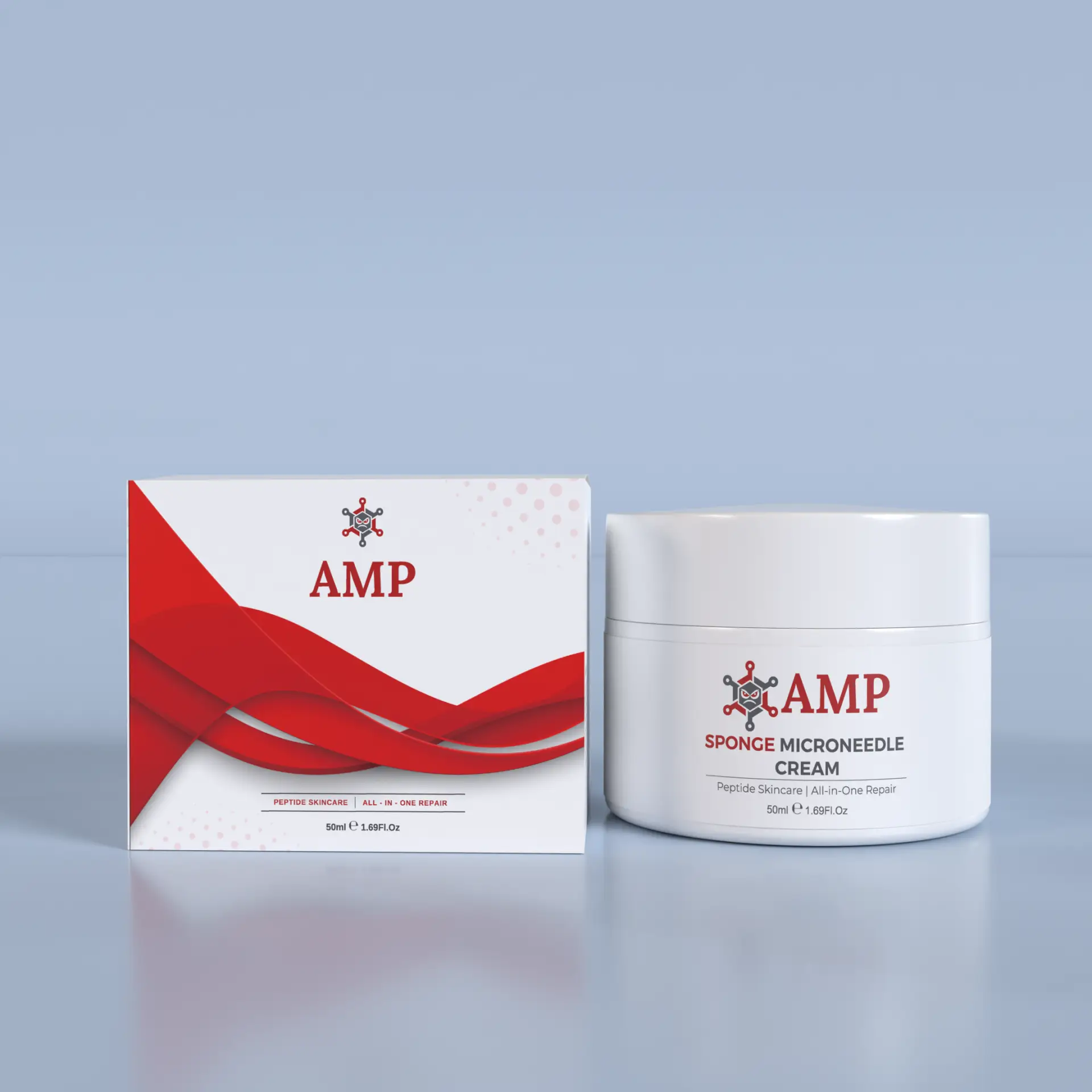 Sponge Microneedle Cream – Hydrolyzed Sponge & Multi-Peptides Blended Moisturizing Cream (50 mL)